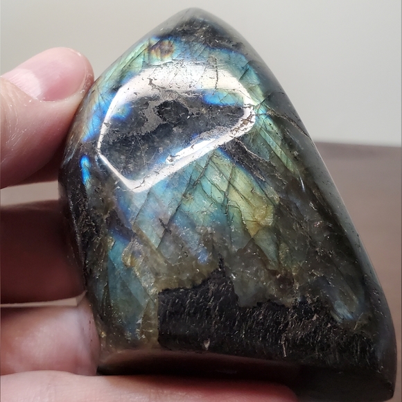Labradorite Crystal Freeform, Two-Sided Flash, 0.67 Pounds - Picture 6 of 13
